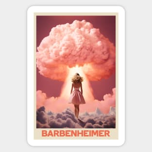 Barbie x Oppenheimer | Barbenheimer retro Sticker